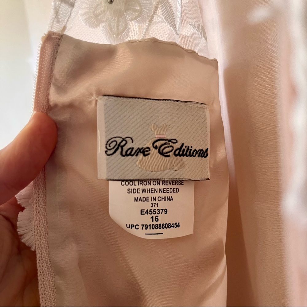 Rare Editions Sunday Best Taupe Dress, Girls Size 16 - Picture 9 of 12